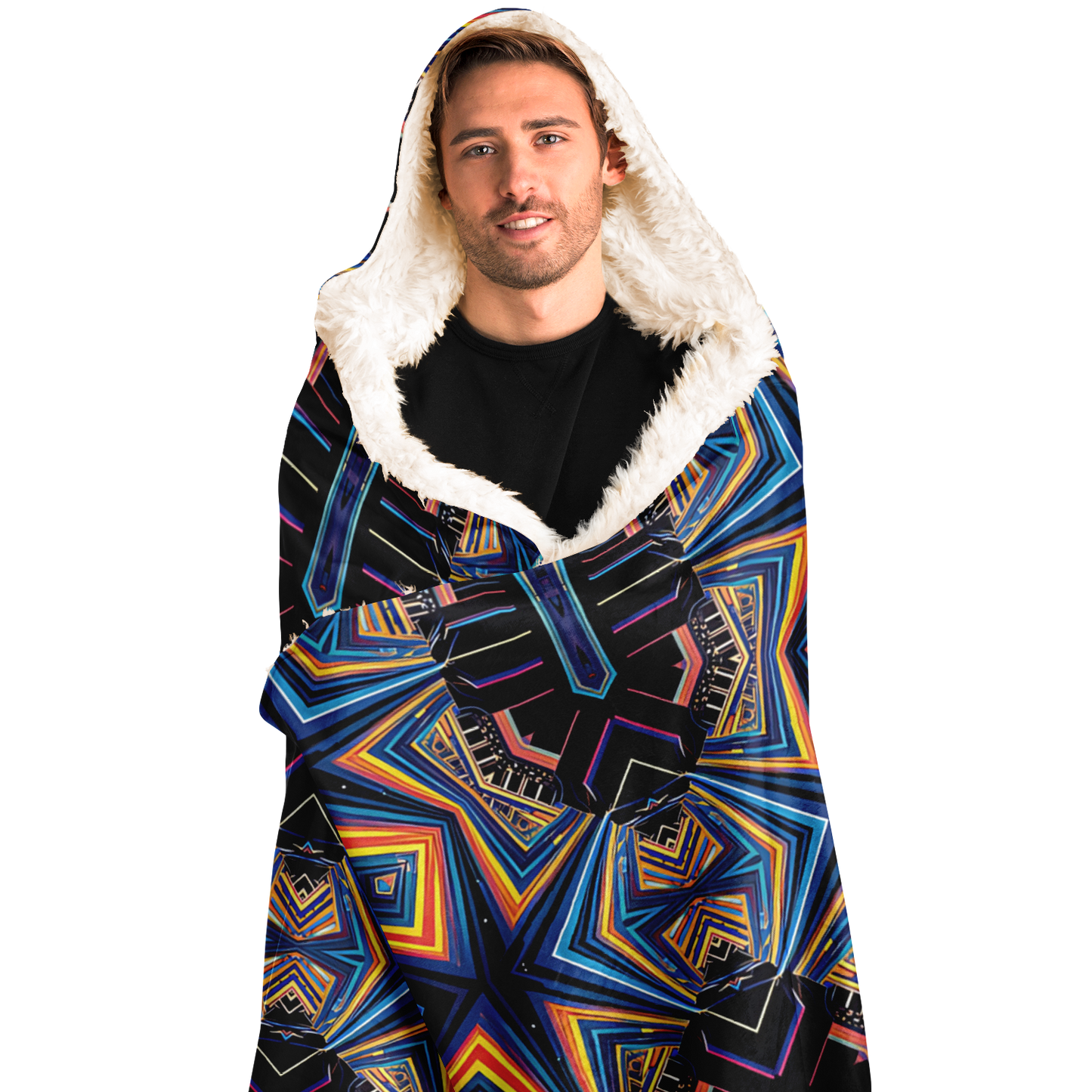 Men's Hooded Blanket Sherpa