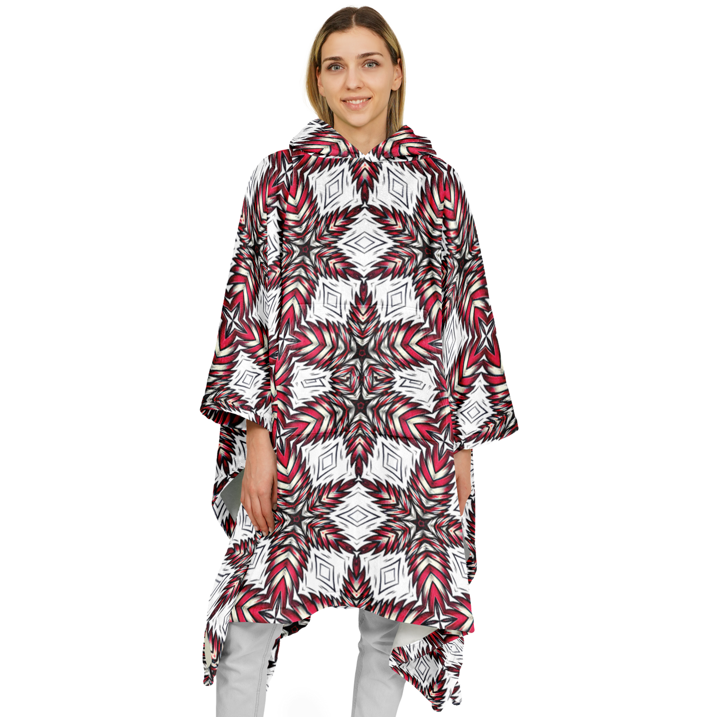 Women's Flannel Blanket Poncho