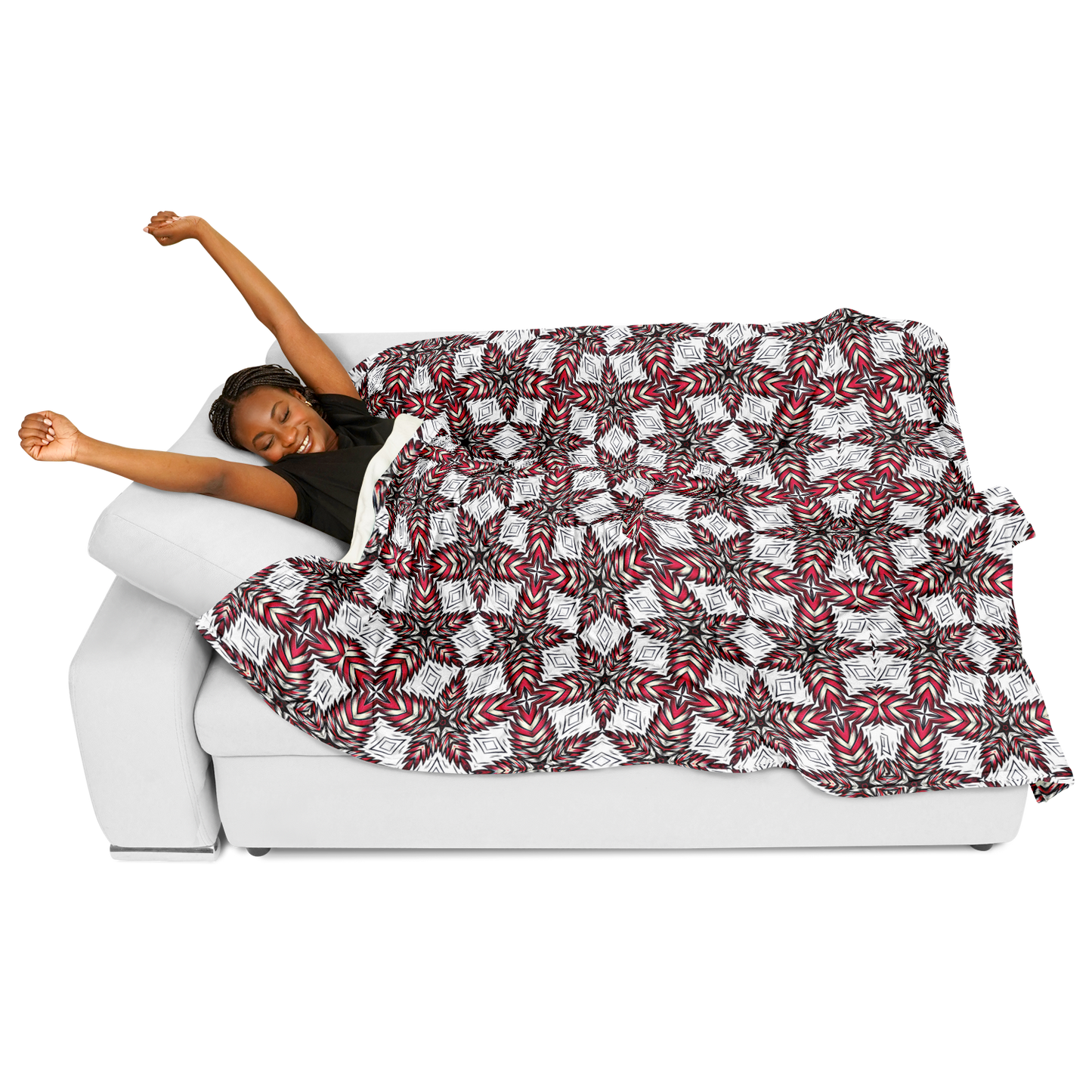 Women's Flannel Blanket Poncho