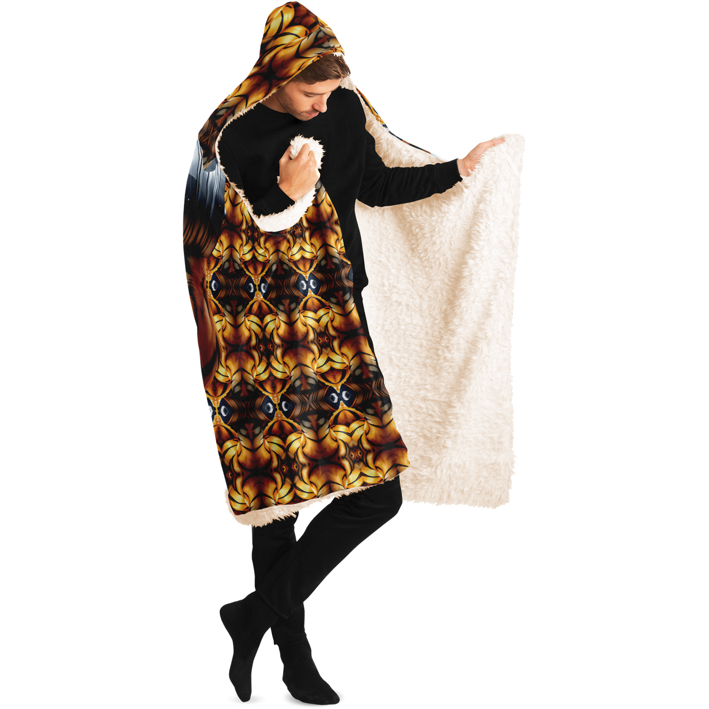 Men's Hooded Blanket Sherpa