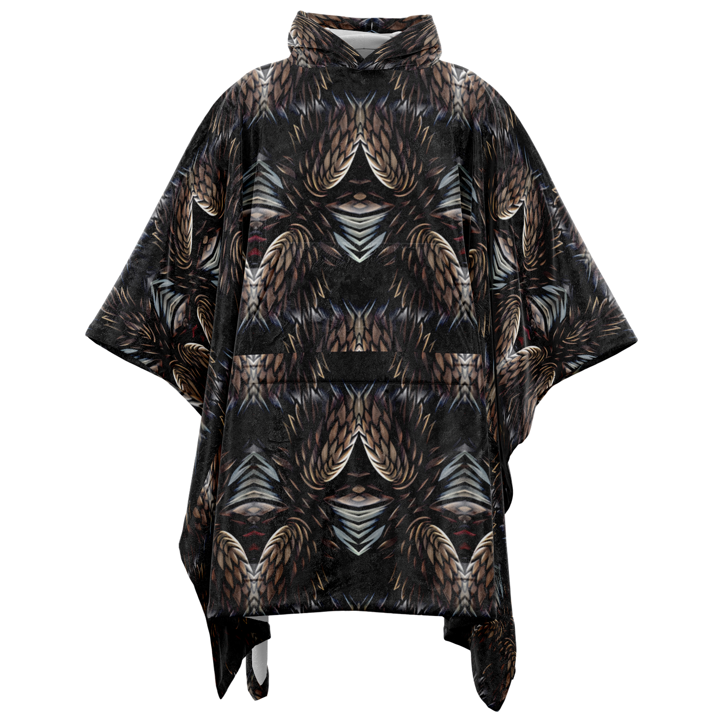 Women's Flannel Blanket Poncho