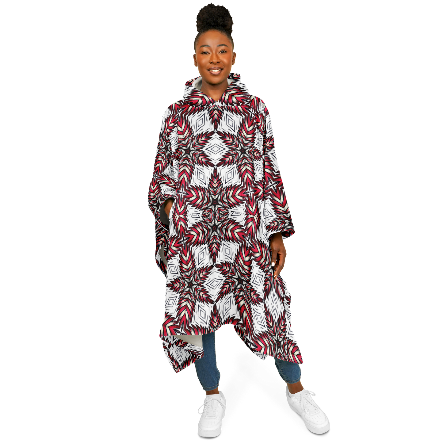 Women's Flannel Blanket Poncho