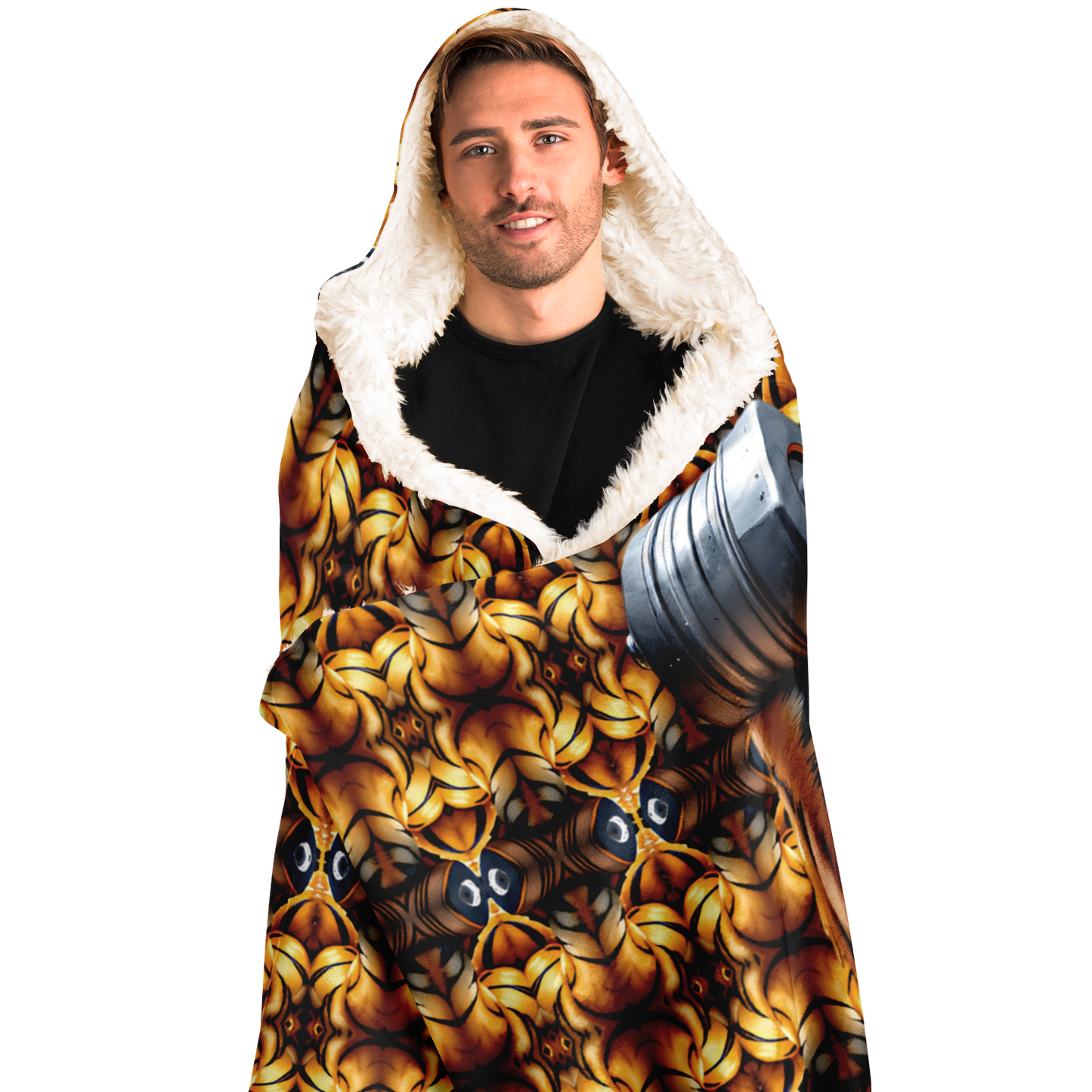 Men's Hooded Blanket Sherpa