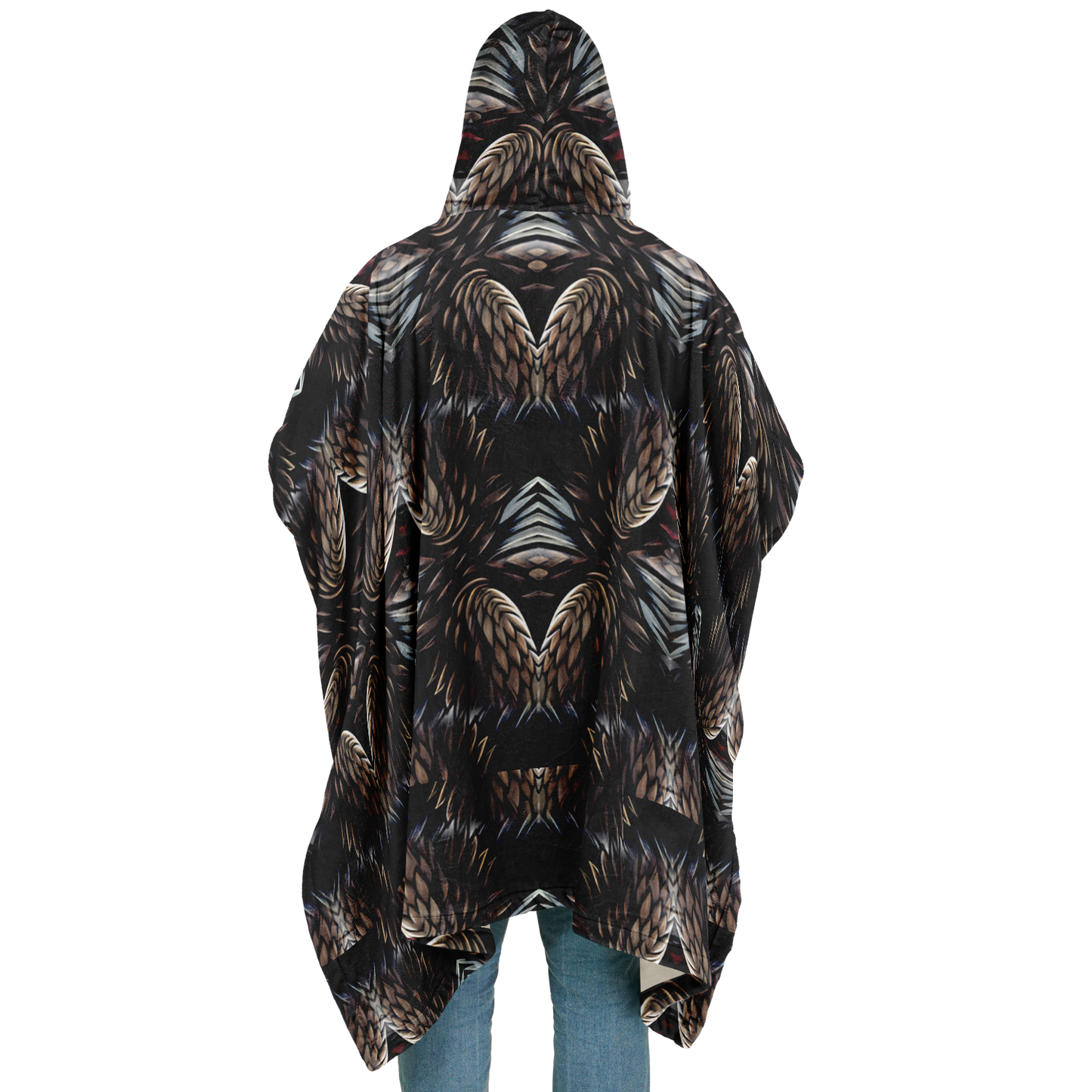 Men's Flannel Blanket Poncho