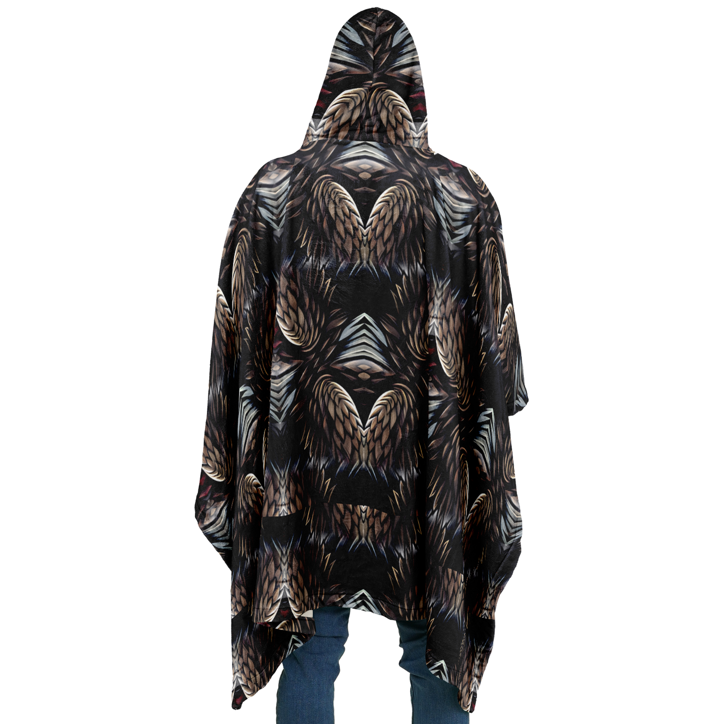 Men's Flannel Blanket Poncho