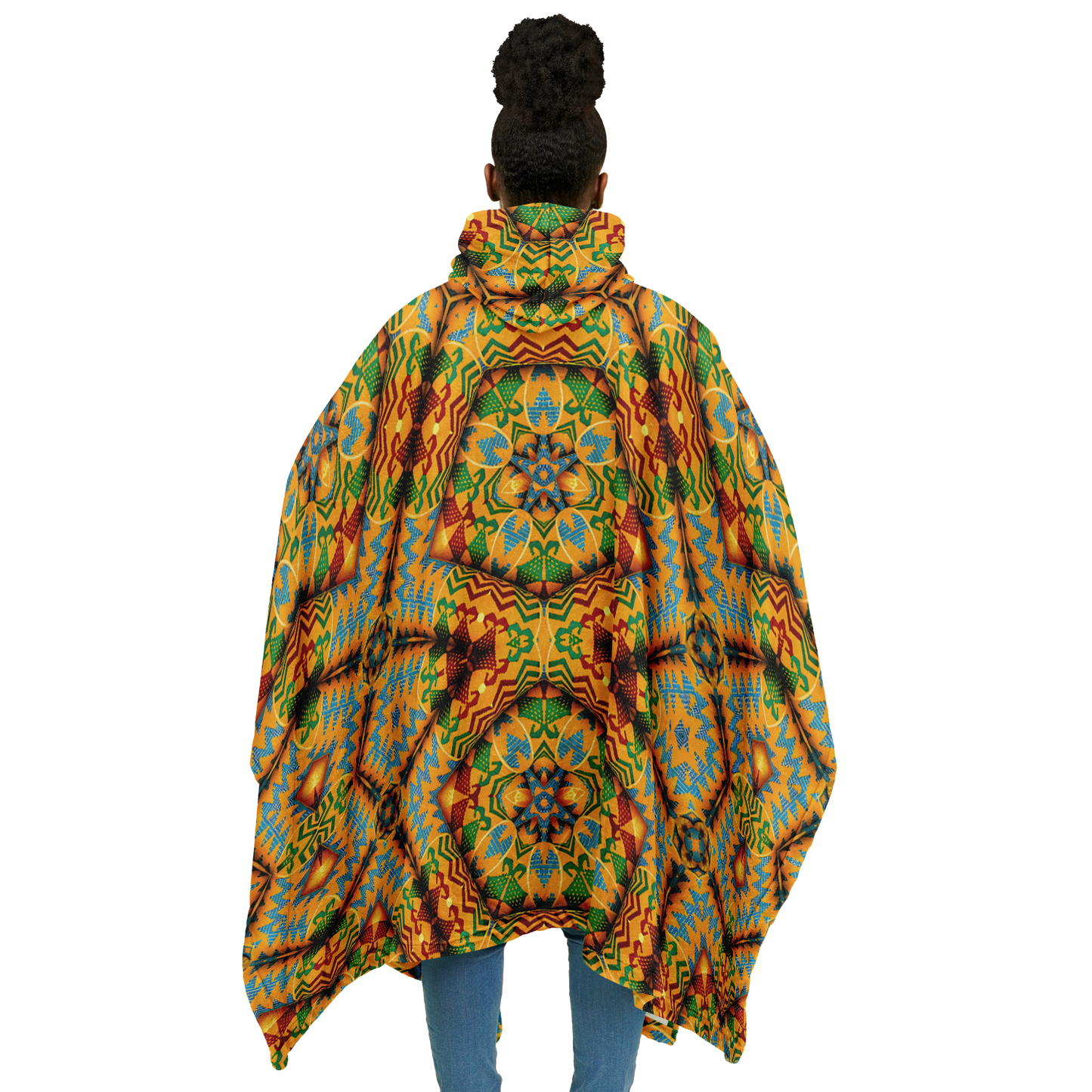 Women's Flannel Blanket Poncho