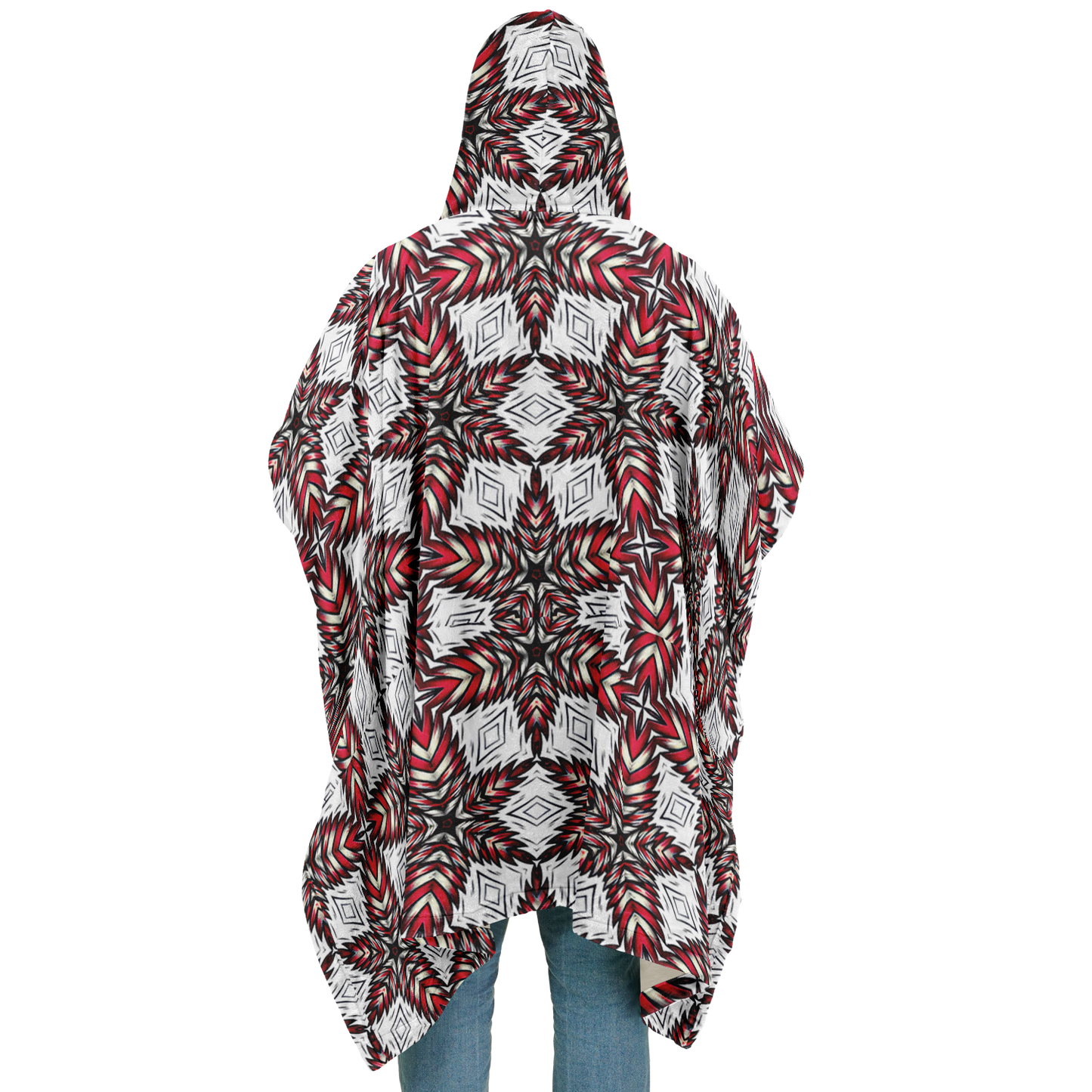 Men's Flannel Blanket Poncho