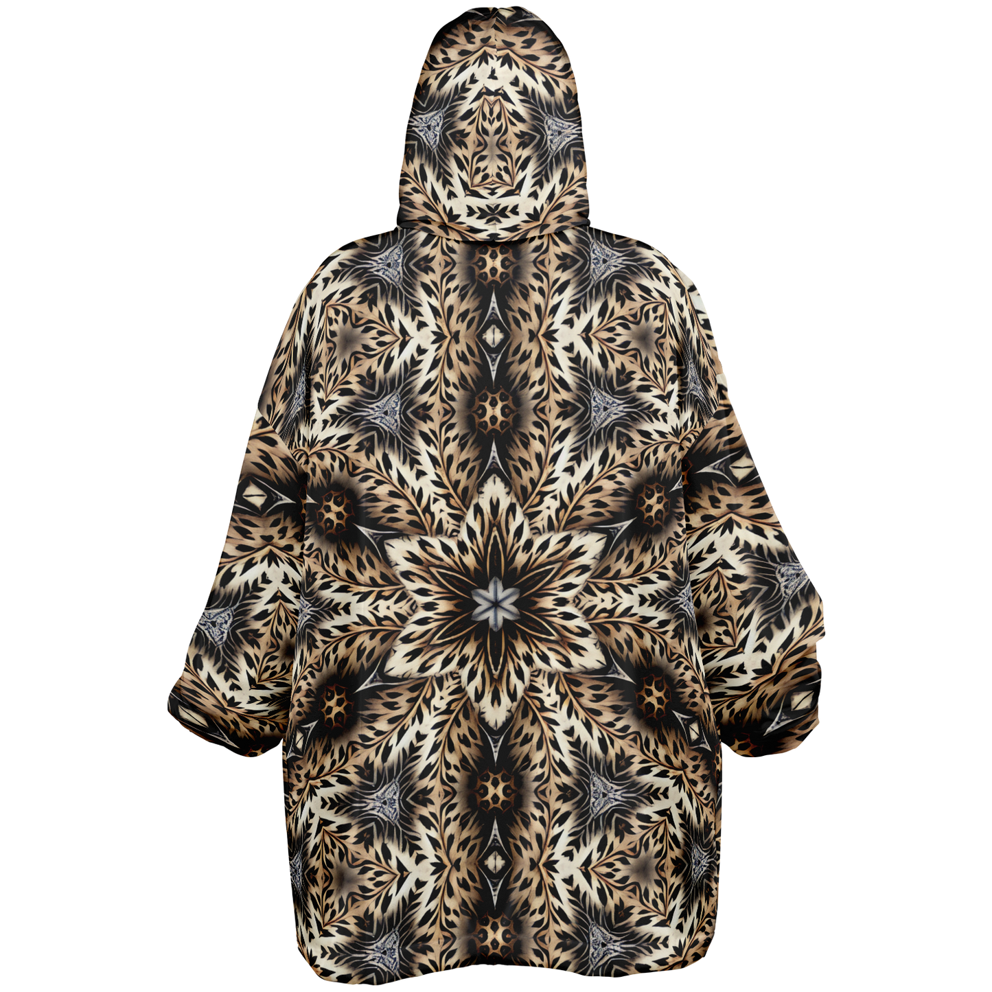 Men's Leopard Kaleidoscope Pattern All-Over Print Snug Hoodie