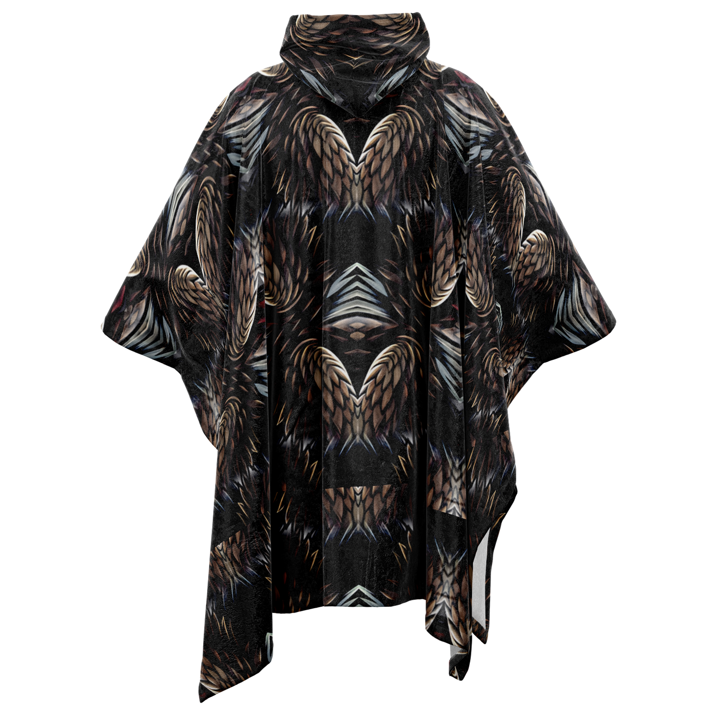 Men's Flannel Blanket Poncho
