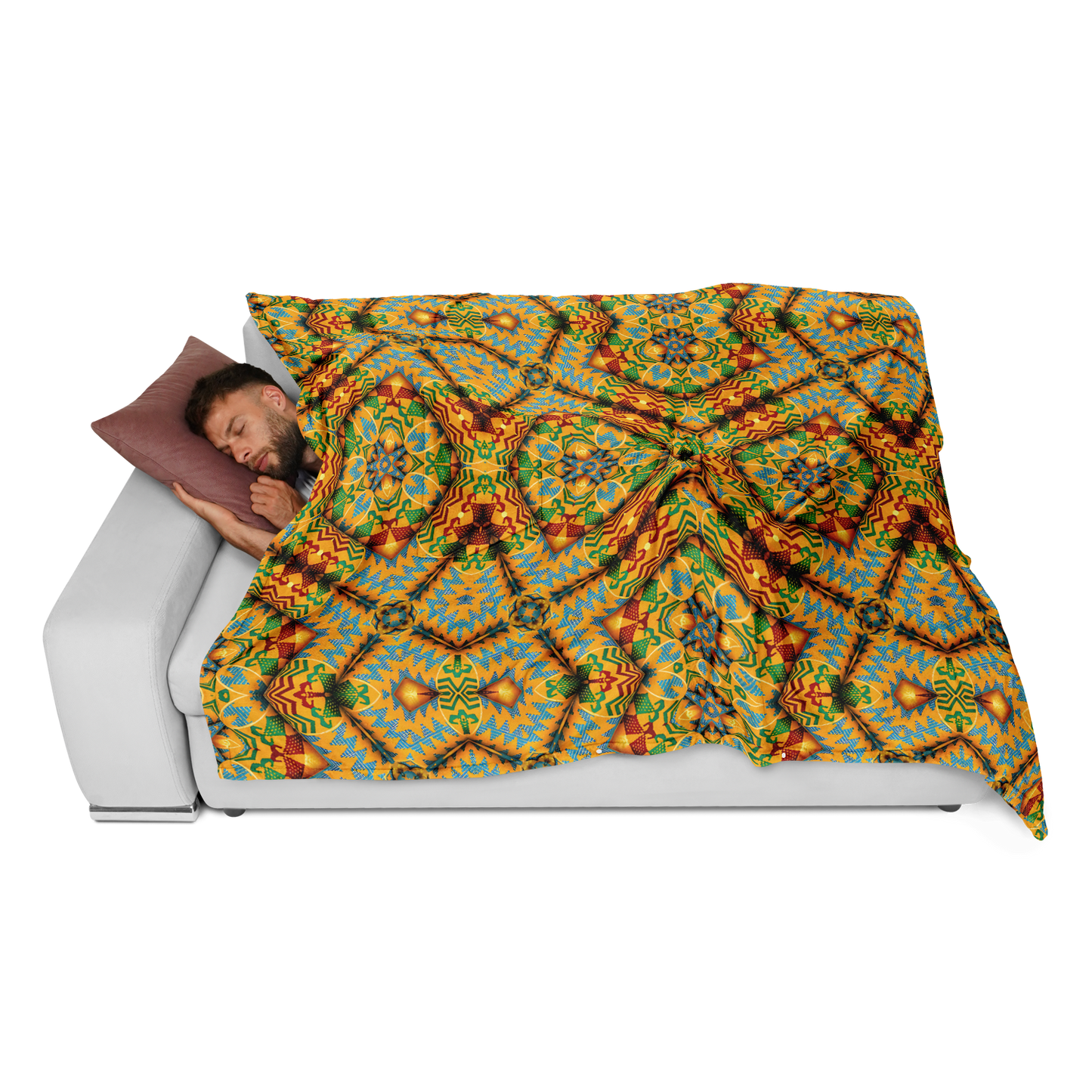 Men's Flannel Blanket Poncho