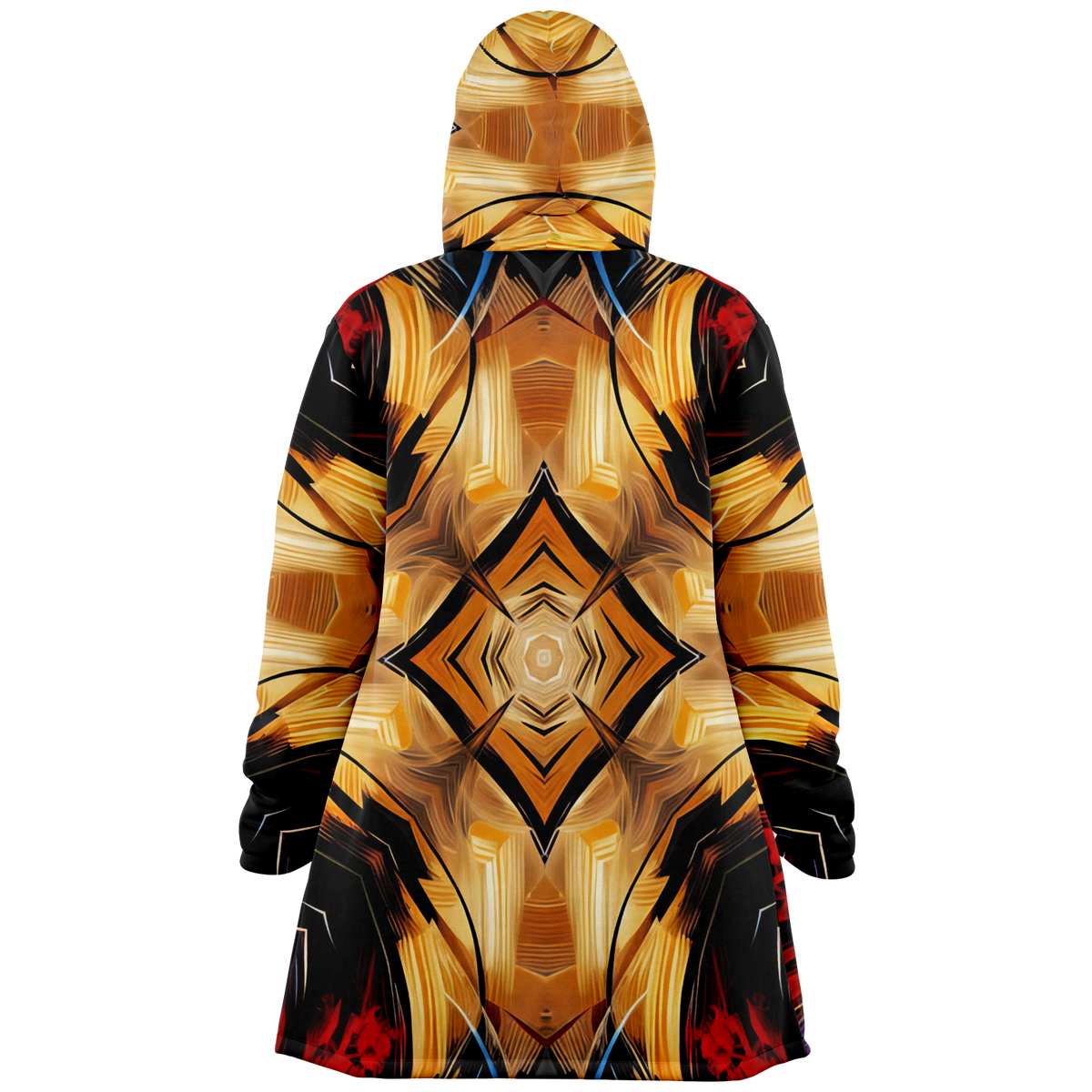 Men's Geometric Kaleidoscope Pattern Design All Over Print Microfleece Cloak