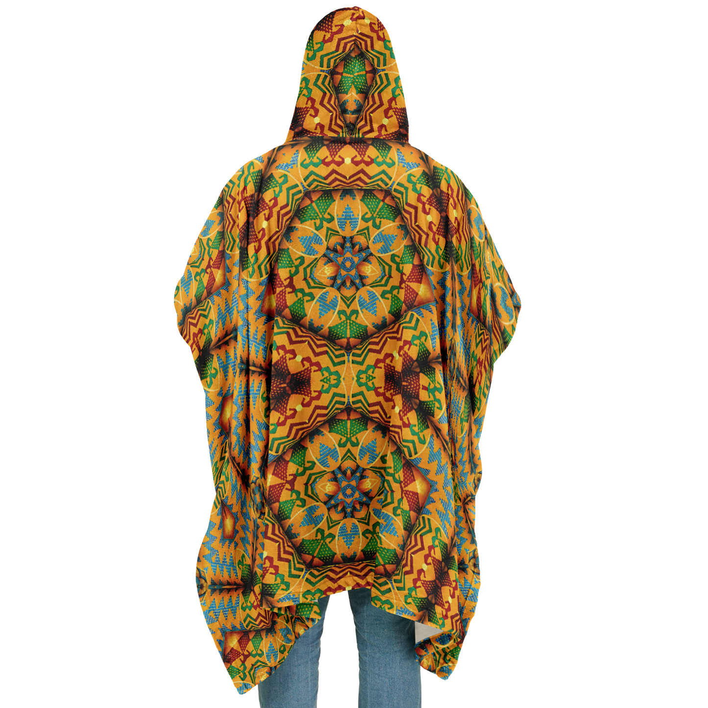 Men's Flannel Blanket Poncho