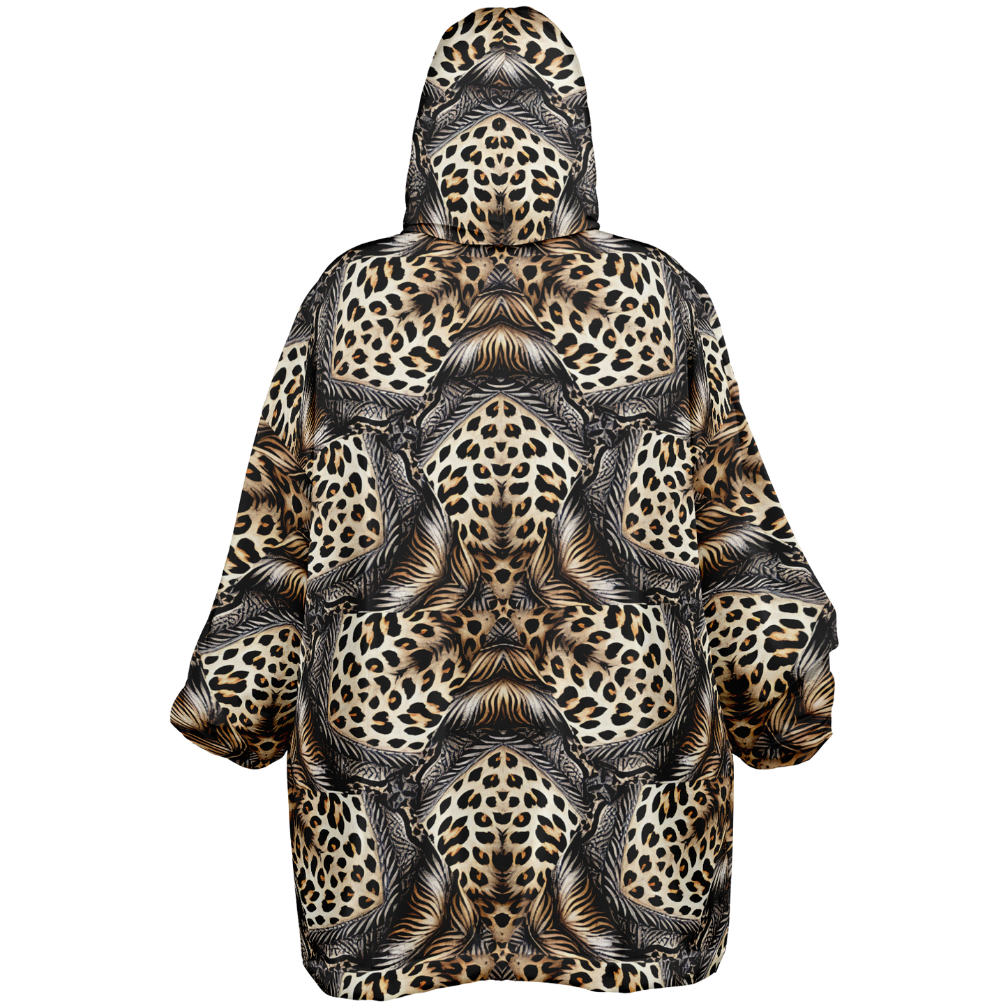 Men's Kaleidoscope Leopard Pattern All-Over Print Snug Hoodie Snug Hoodie