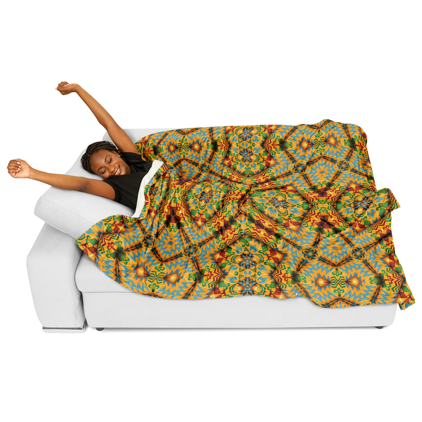 Women's Flannel Blanket Poncho