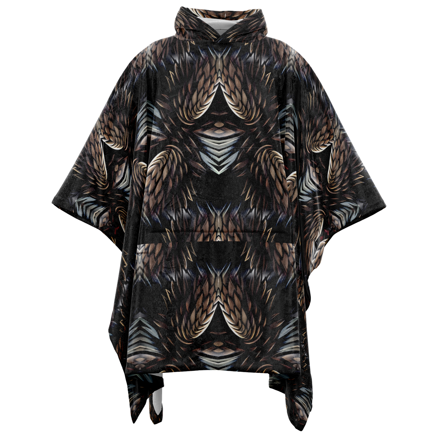 Men's Flannel Blanket Poncho