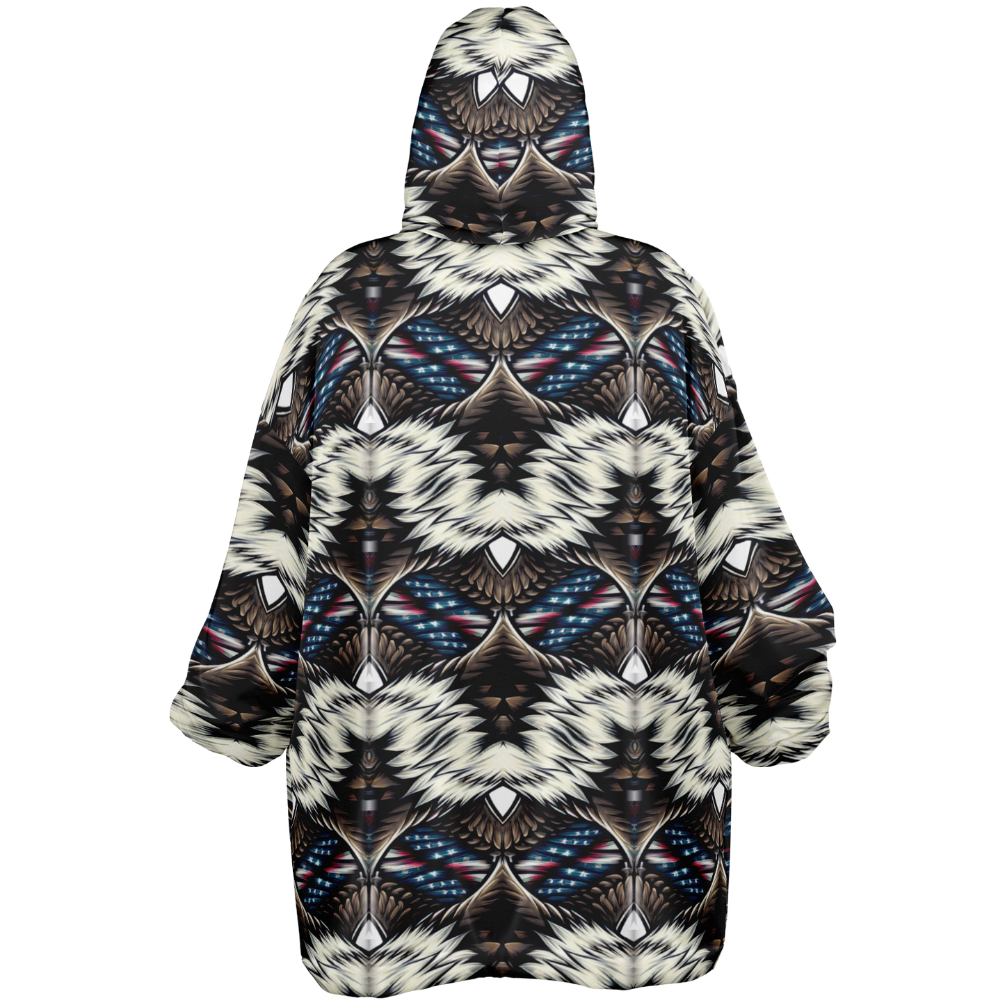 Men's Geometric Tribal Pattern All Over Print Snug Hoodie