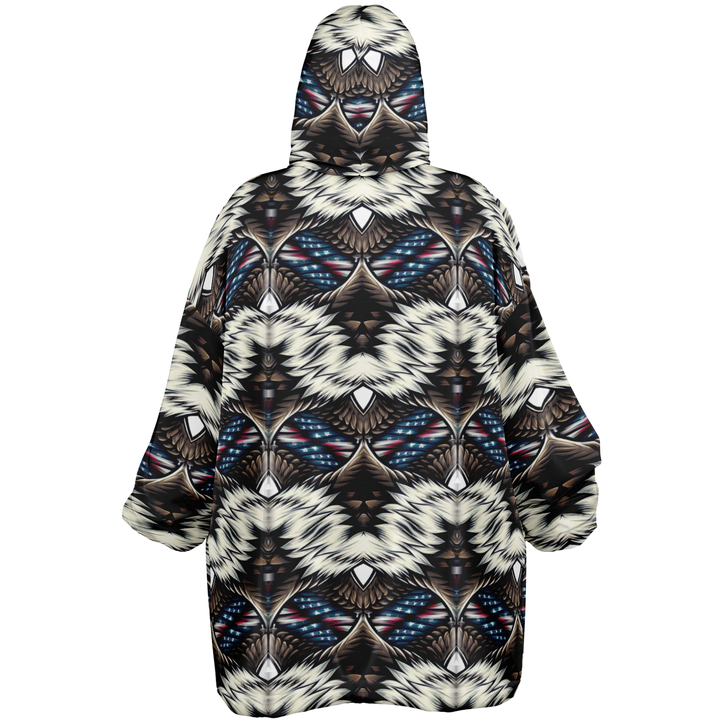 Women's Geometric Tribal Pattern All Over Print Snug Hoodie