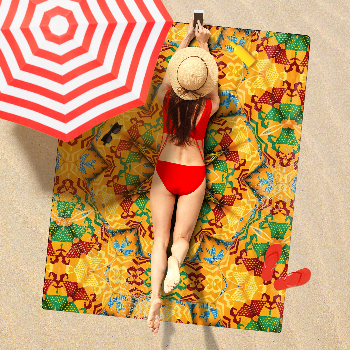 Polyester Freeform Beach Towel
