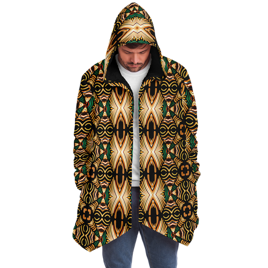 Men's Tribal Geometric Print Microfleece Cloak