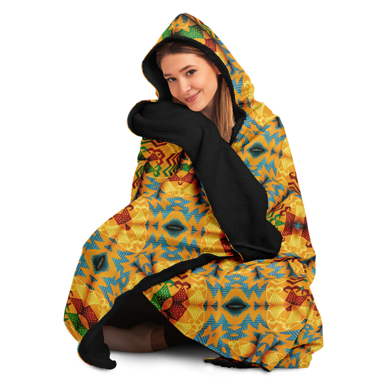 Women's Hooded Blanket Micro Fleece