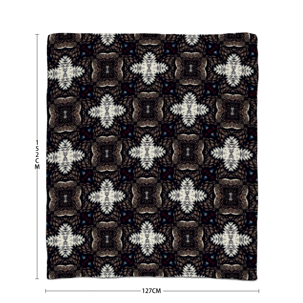 Blankets-Custom Cozy Polar Fleece Short Plush Blankets 50" × 60"