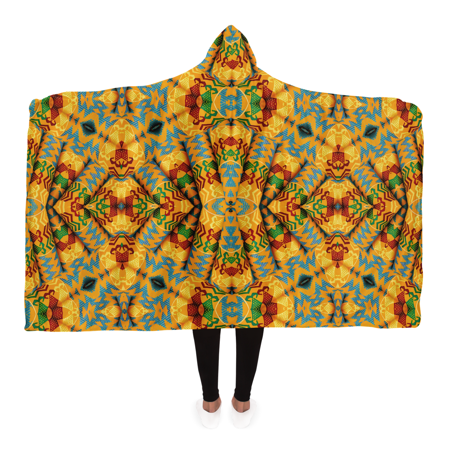 Women's Hooded Blanket Micro Fleece