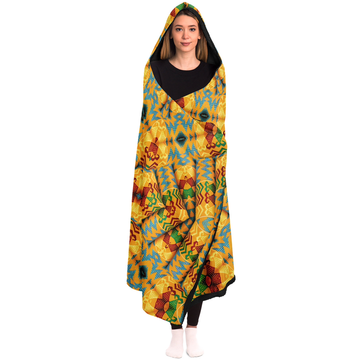 Women's Hooded Blanket Micro Fleece