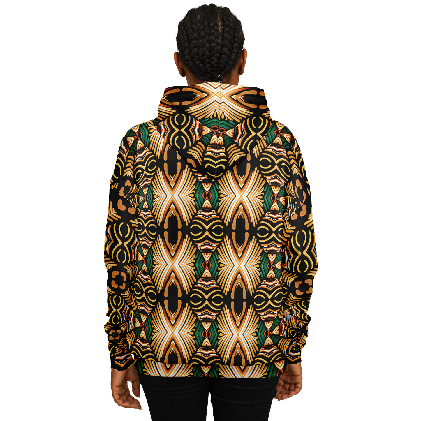 Women's Tribal Geometric Print Heavyweight Oversized Hoodie