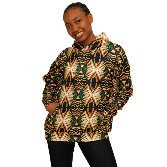 Women's Tribal Geometric Print Heavyweight Oversized Hoodie
