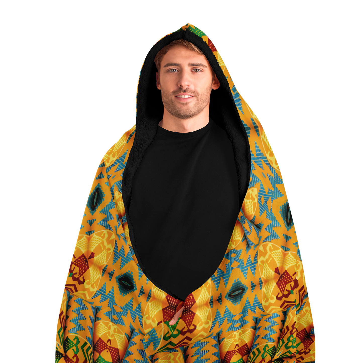 Men's Hooded Blanket Micro Fleece