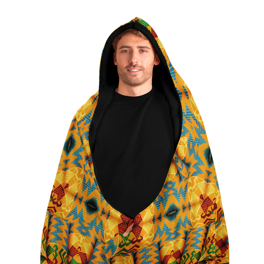 Men's Hooded Blanket Micro Fleece