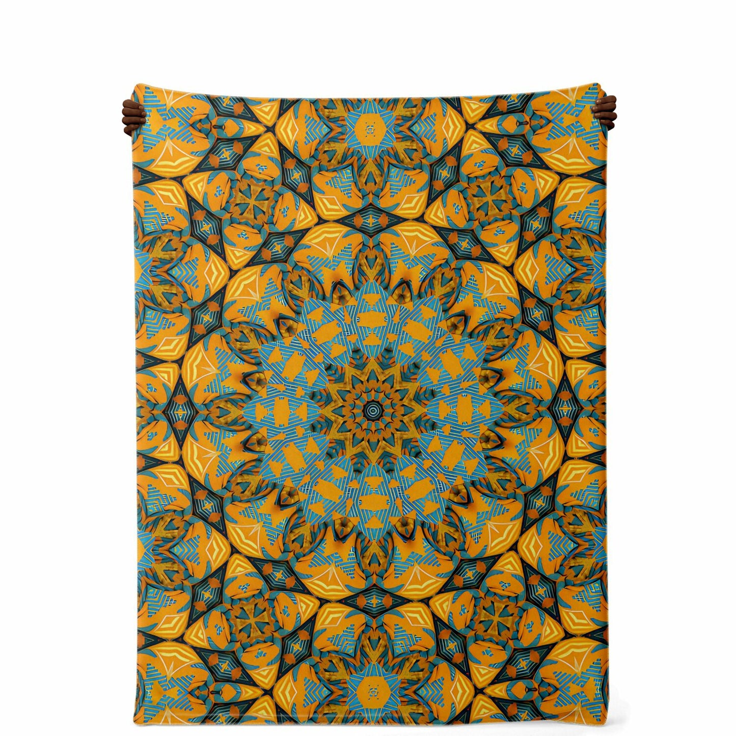 Blanket - Boho Mosaic Patterned Premium Microfleece Blanket