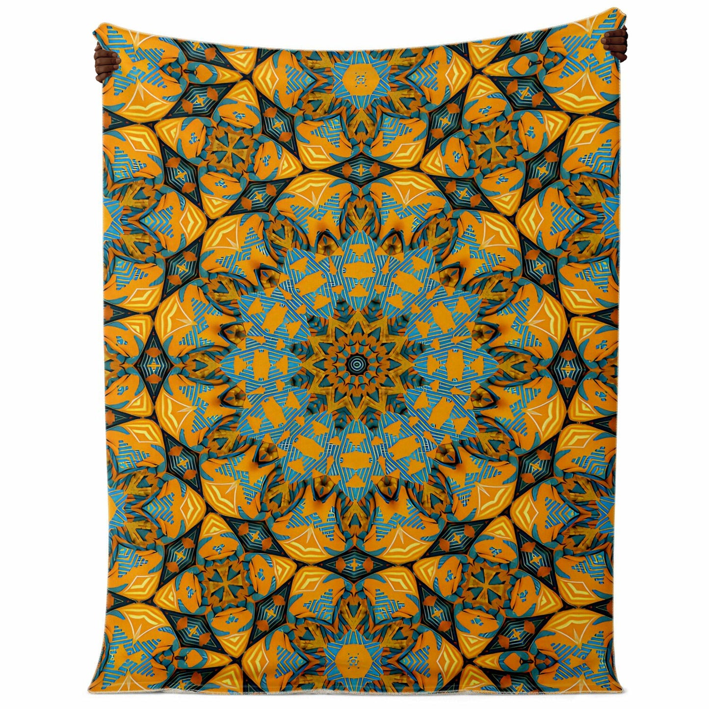 Blanket - Boho Mosaic Patterned Premium Microfleece Blanket