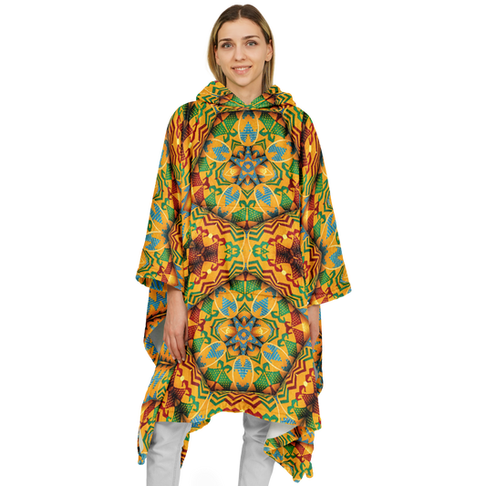 Women's Flannel Blanket Poncho