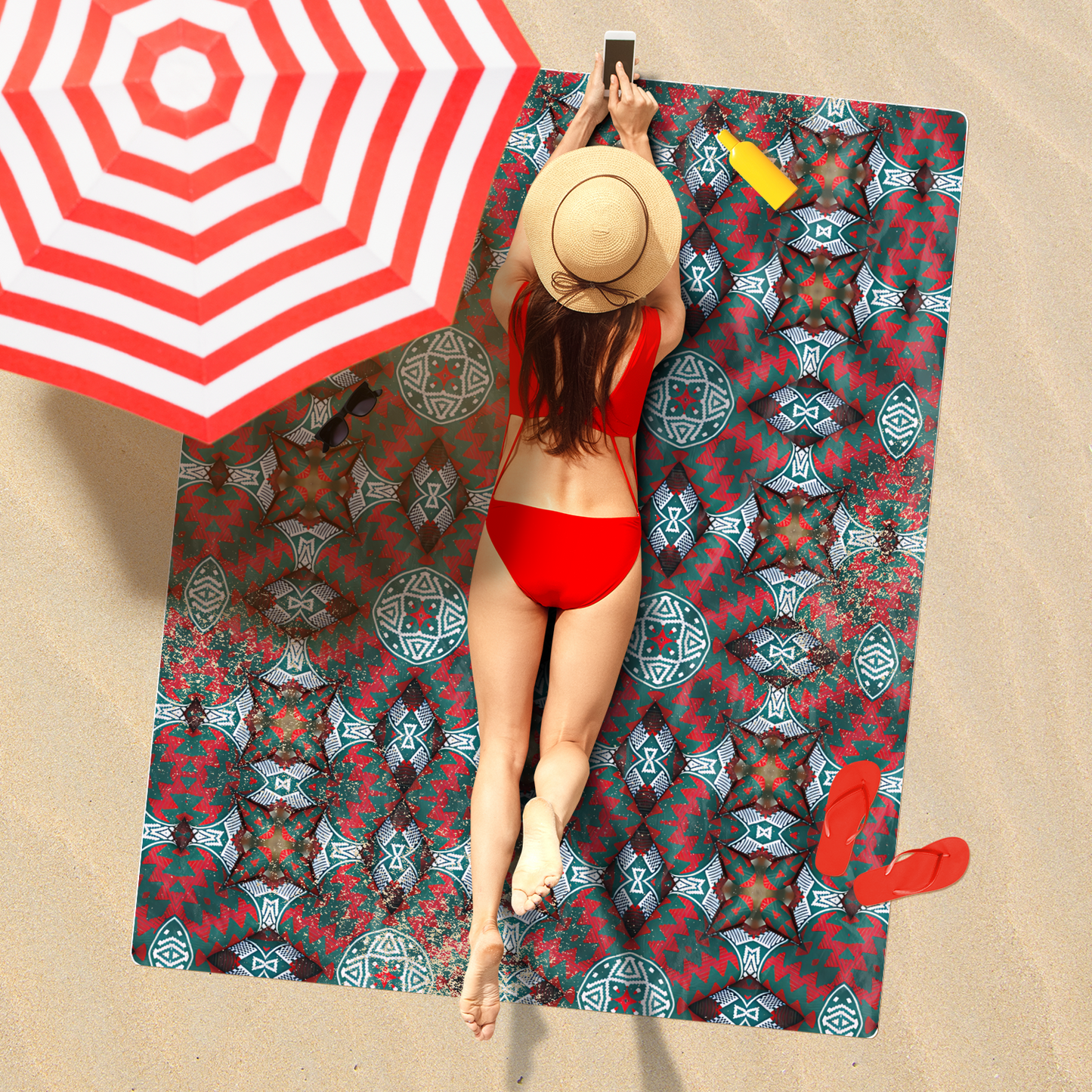Freeform Beach Towel
