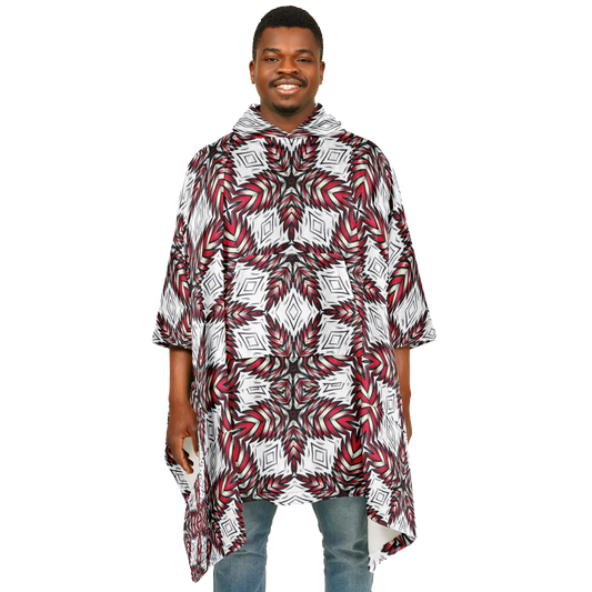 Men's Flannel Blanket Poncho