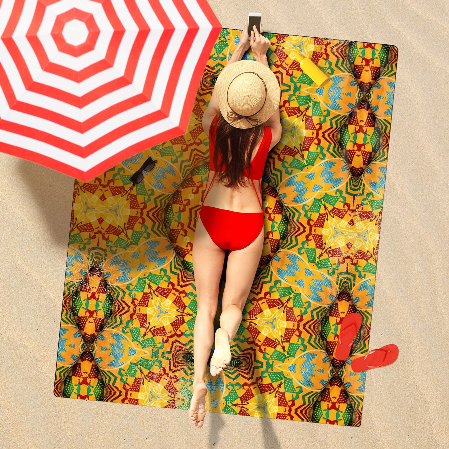 Polyester Freeform Beach Towel